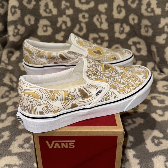Vans Classic Slip-On Project X Trippy Hearts Multi/White Sneakers New - Picture 8 of 17